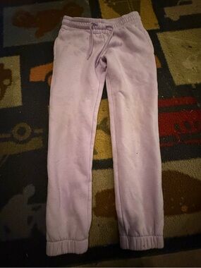 Athletic Works Lilac Fleece Joggers - Light Purple Pull-On Pants